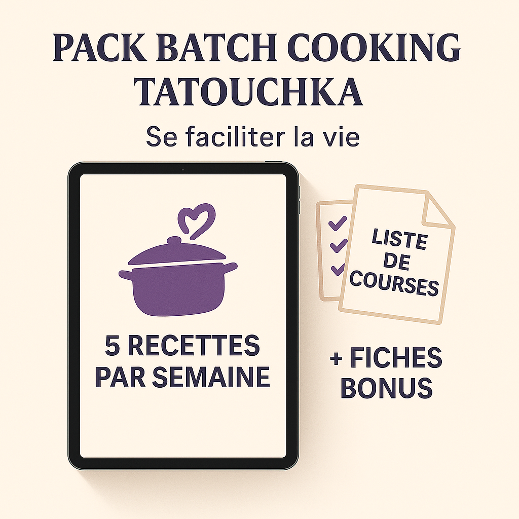 Pack 5 recettes par semaine pendant 1 an