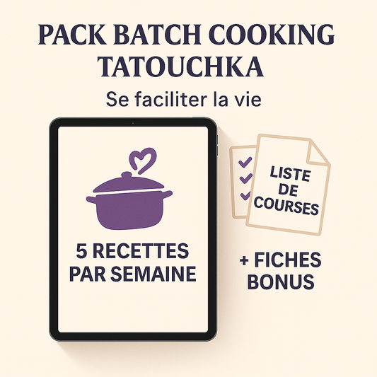 Pack 5 recettes par semaine pendant 1 mois by Tatouchka